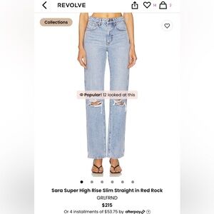 Size 26 Girlfriend jeans! Like brand new from revovle